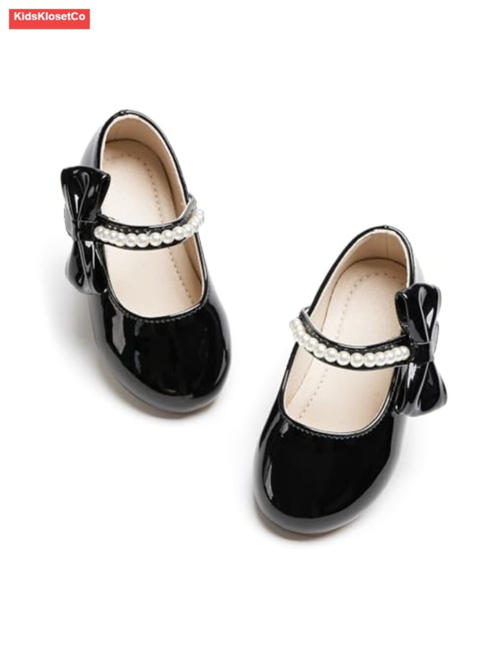 Toddler Flower Girl Dress Shoes Glitter Ballet Flats Bow Wedding Party